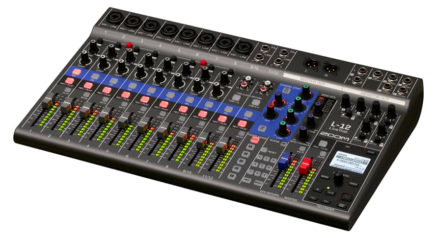 Zoom LiveTrak L-12 mixer digitali e registratore