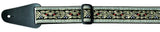 Fire & Stone Folk Jacquard tracolla per chitarra, chiara con nero e oro