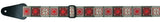 Fire & Stone Folk Jacquard tracolla per chitarra, rossa, argento e nera