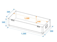 Flightcase ROADINGER 2x LCD ZL50