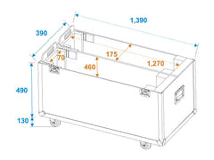 ROADINGER Custodia 2x LCD ZL55