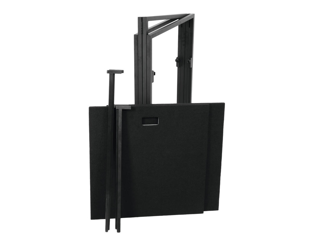 OMNITRONIC Supporto mobile per DJ con copertura