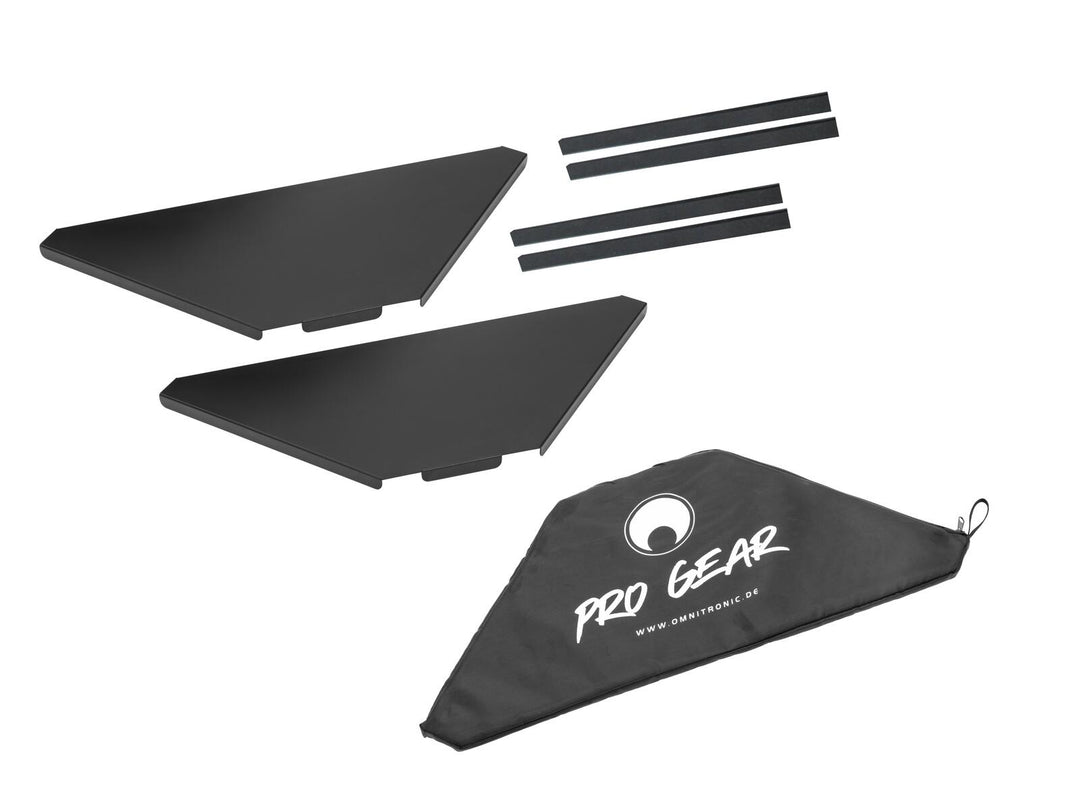 OMNITRONIC Piastre angolari incl. borsa per supporto DJ mobile