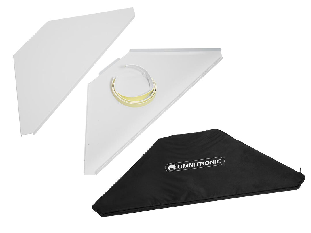 OMNITRONIC piastre angolari incl. Bag per supporto DJ mobile