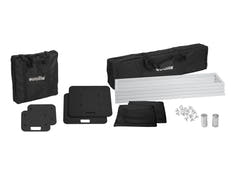 EUROLITE 2x Supporto Stage 150cm incl. Copertura e Borsa, nero