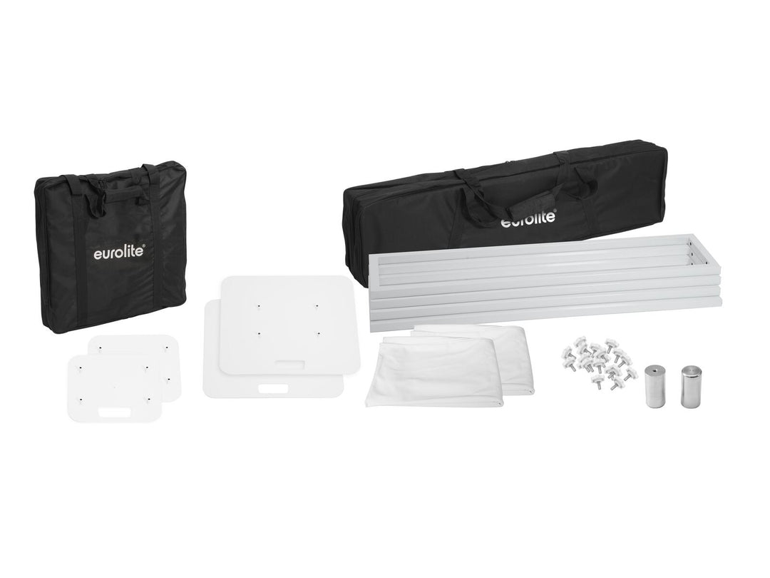 EUROLITE 2x Stage supporto 150cm incl. Cover e borsa, bianco