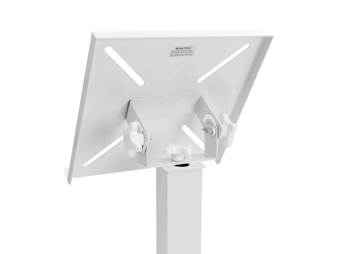 OMNITRONIC Supporto per laptop per BOOZ Event Stand bianco