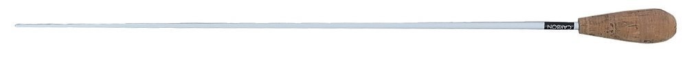 Bacchetta da direttore Pick Boy in carbonio bianco, 38 cm, modello E, impugnatura in sughero