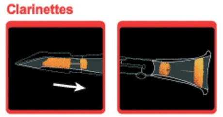 Saxmute set di sordine per clarinetto, due pezzi