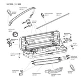 GEWA JAEGER Prestige chiusura, custodia per violino in pelle