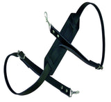 Fire & Stone tracolla in pelle per banjo con spallina, nera
