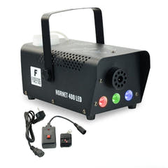 Firefog Hornet 400LED macchina del fumo da 400 W con LED e 2 telecomandi, nera