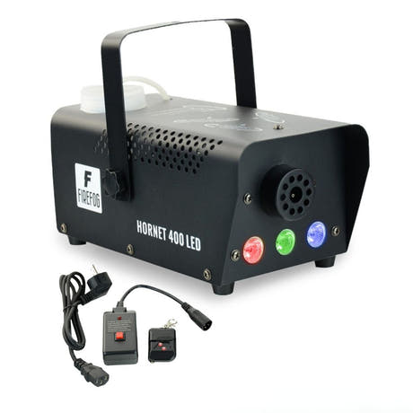 Firefog Hornet 400LED macchina del fumo da 400 W con LED e 2 telecomandi, nera
