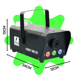 Firefog Hornet 400LED macchina del fumo da 400 W con LED e 2 telecomandi, nera