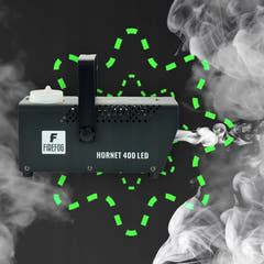 Firefog Hornet 400LED macchina del fumo da 400 W con LED e 2 telecomandi, nera