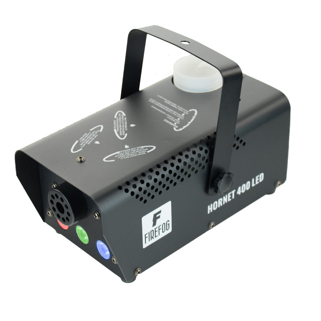 Firefog Hornet 400LED macchina del fumo da 400 W con LED e 2 telecomandi, nera