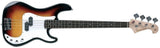 VGS RCB-100 basso elettrico, 3-Tone Sunburst