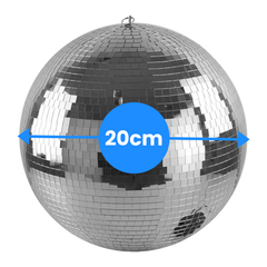 Sfera a specchi da 20 cm con motore
