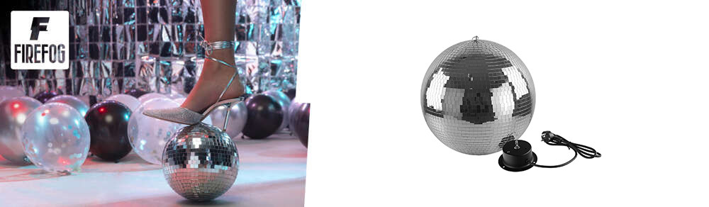 Sfera a specchi da 20 cm con motore