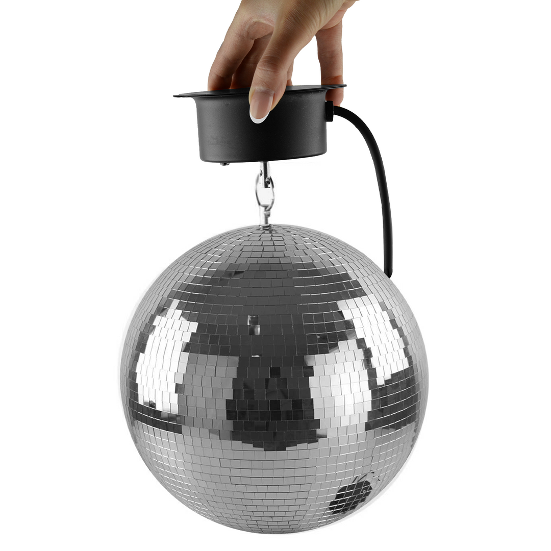 Sfera a specchi da 20 cm con motore