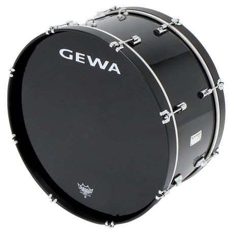GEWA grancassa da marcia 26" x 14", nera, pelle Remo