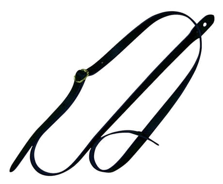 Fire & Stone tracolla in pelle per mandolino bluegrass, nera