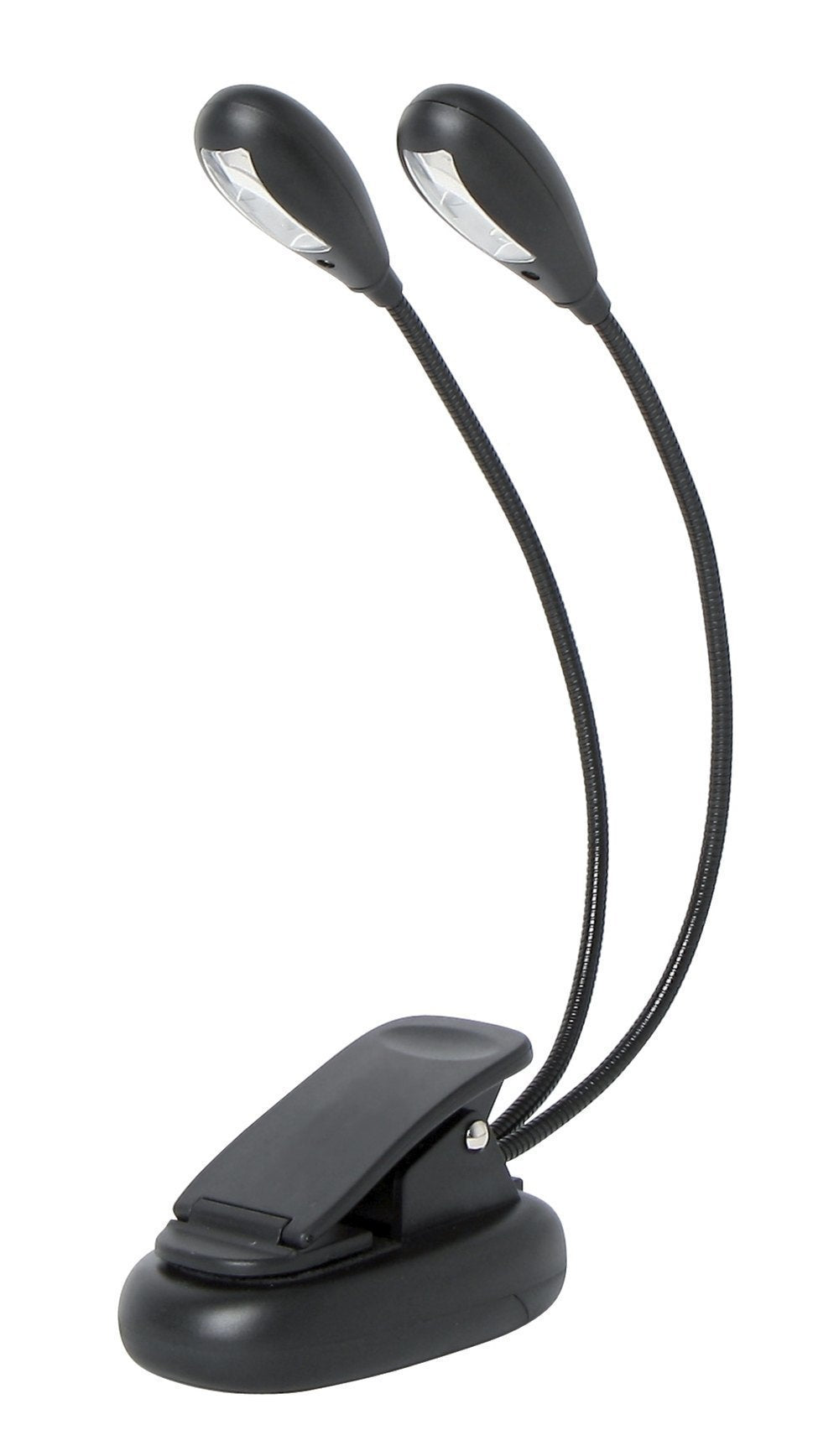 GEWA lampada per leggio 02/02 con due colli di cigno e 4 LED