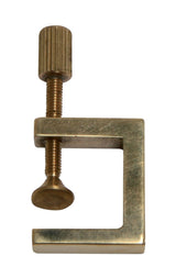 GEWA morsetto angolare in ottone, 15 x 15 mm, piastra di pressione mobile