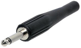 GEWA connettore jack mono da 6,3 mm con manicotto in gomma lungo