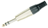 Connettore jack stereo GEWA da 6,3 mm con fermacavo