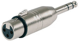 GEWA adattatore XLR femmina a jack stereo da 6,3 mm