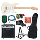 Fender Squier Affinity Stratocaster Chitarra elettrica Starterpakke (Olympic White)