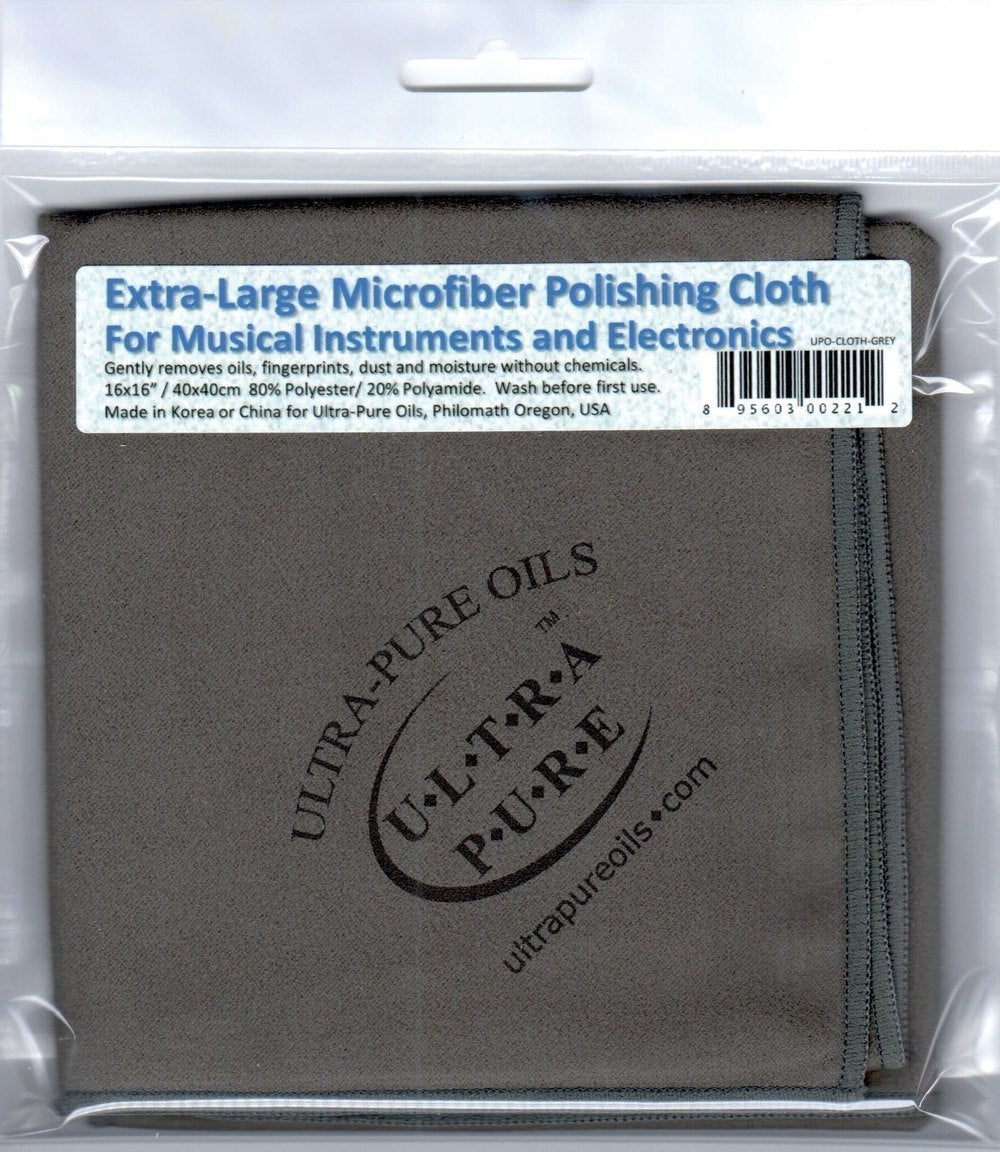 Ultra-Pure panno per lucidatura in microfibra, 40 x 40 cm, grigio scuro