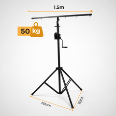 Hardman LS2 wind-up, stativo per luci da 1,6 a 2,8 m, 50 kg