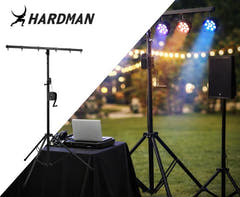 Hardman LS2 wind-up, stativo per luci da 1,6 a 2,8 m, 50 kg