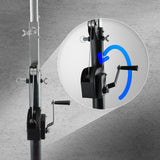 Hardman LS3 wind-up, stativo per luci da 1,7 a 4,3 m, 65 kg