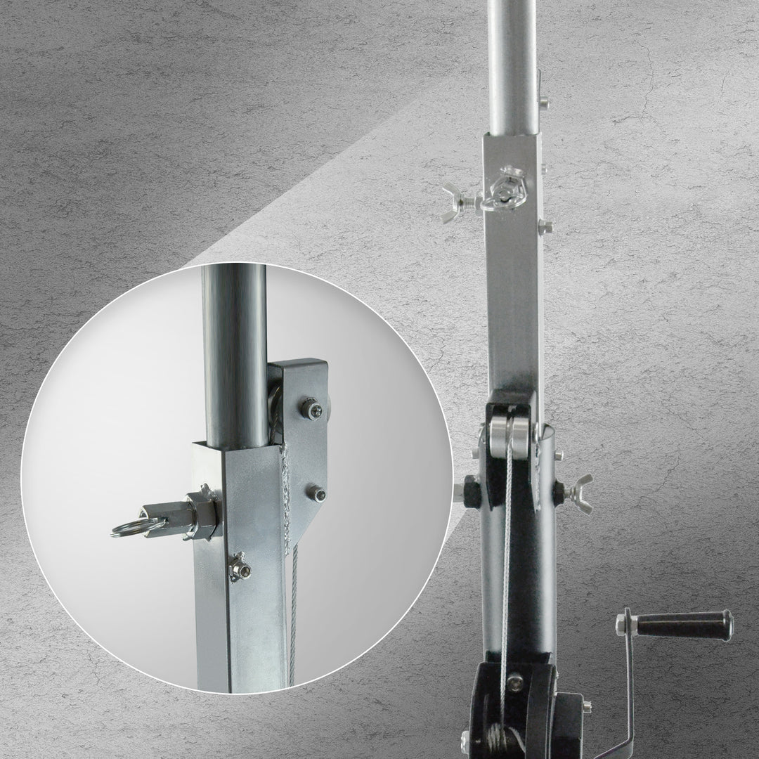 Hardman LS3 wind-up, stativo per luci da 1,7 a 4,3 m, 65 kg
