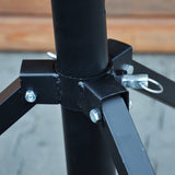 Hardman LS4 wind-up, stativo per luci con doppia barra trasversale, da 1,7 a 4,3 m