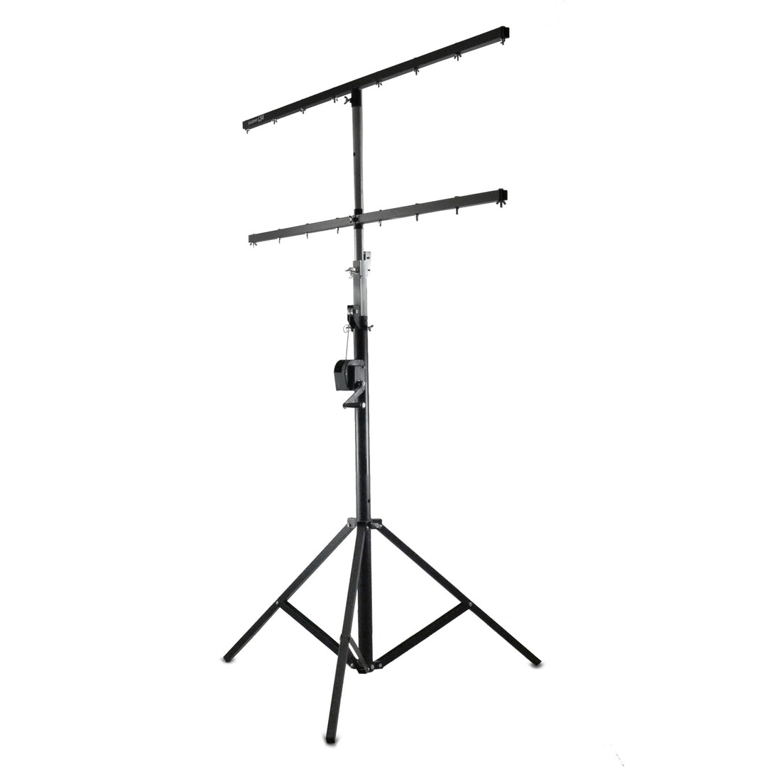 Hardman LS4 wind-up, stativo per luci con doppia barra trasversale, da 1,7 a 4,3 m