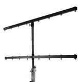 Hardman LS4 wind-up, stativo per luci con doppia barra trasversale, da 1,7 a 4,3 m