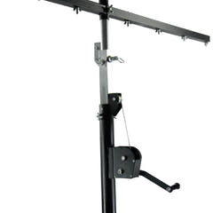 Hardman LS4 wind-up, stativo per luci con doppia barra trasversale, da 1,7 a 4,3 m