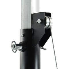 Hardman LS4 wind-up, stativo per luci con doppia barra trasversale, da 1,7 a 4,3 m
