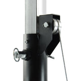 Hardman LS4 wind-up, stativo per luci con doppia barra trasversale, da 1,7 a 4,3 m