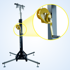 Hardman ST150 torre scenica con argano, da 1,75 a 4,3 m, 150 kg