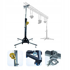 Hardman ST150 torre scenica con argano, da 1,75 a 4,3 m, 150 kg