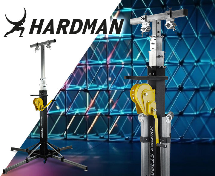 Hardman ST300 torre scenica con argano, da 2 a 5,5 m, 300 kg