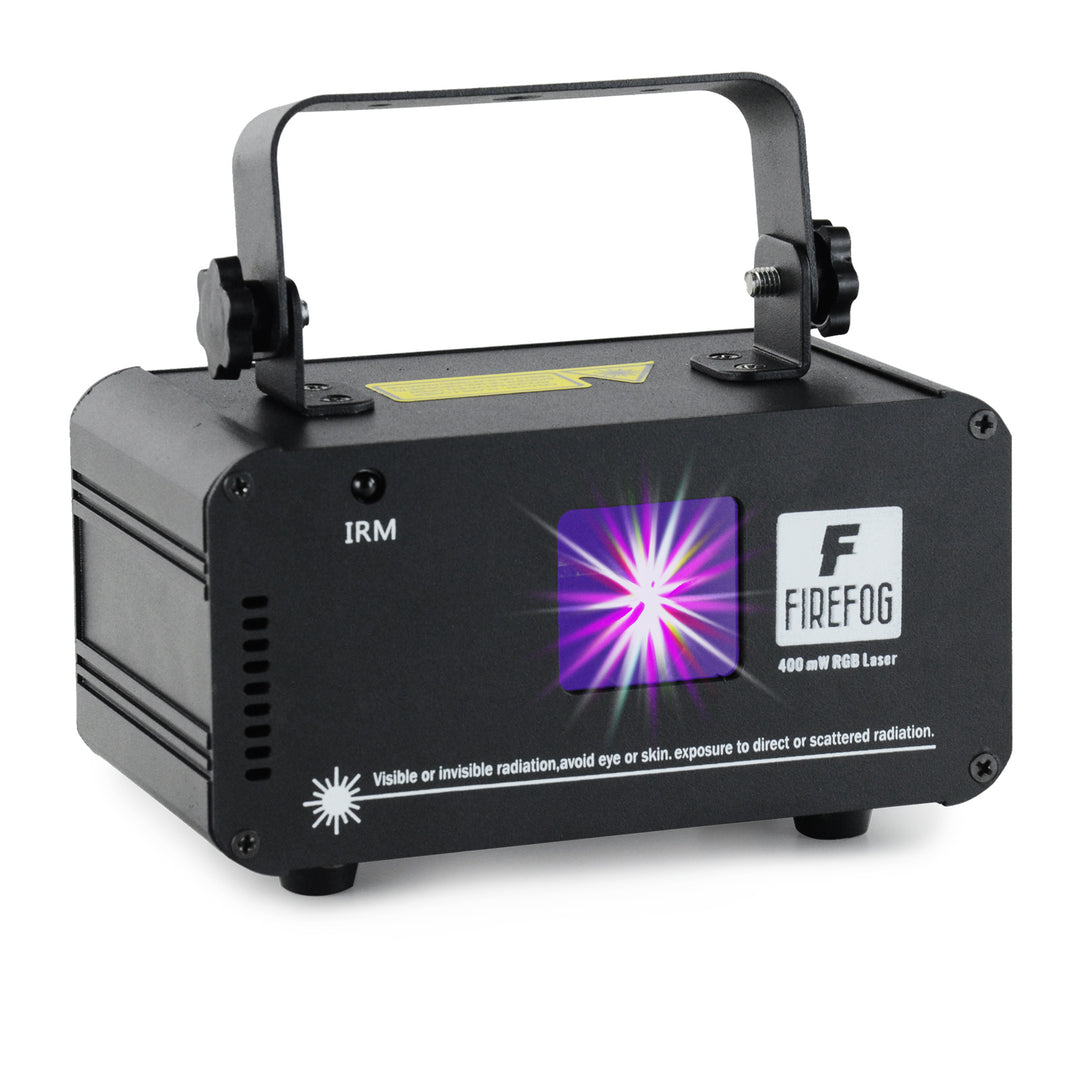 Firefog RGB laser disco 400 mW con DMX e telecomando