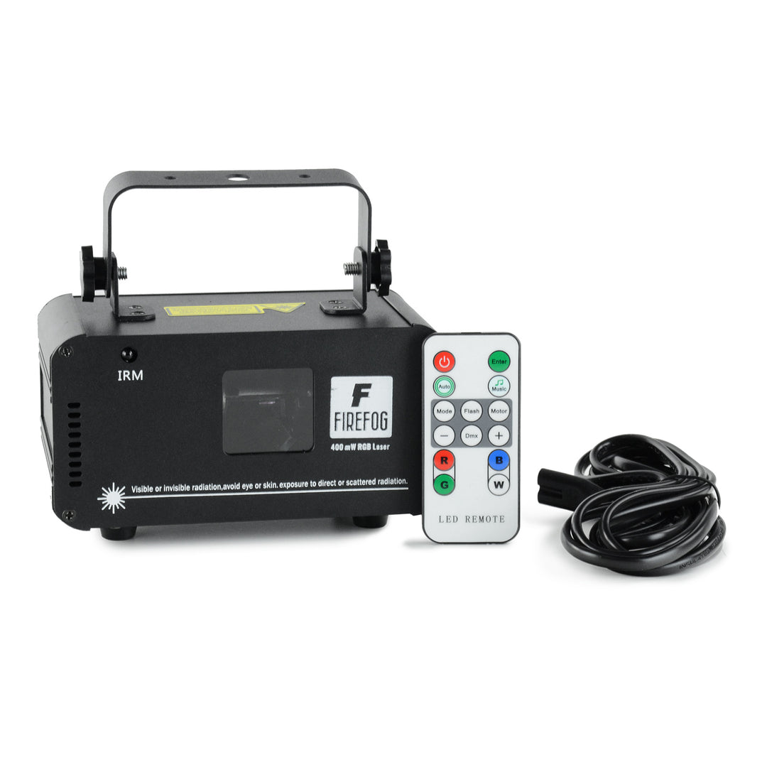 Firefog RGB laser disco 400 mW con DMX e telecomando