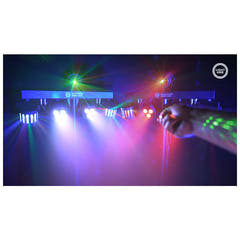 Light4Me T-Bar Par LED Derby Laser MultiBar