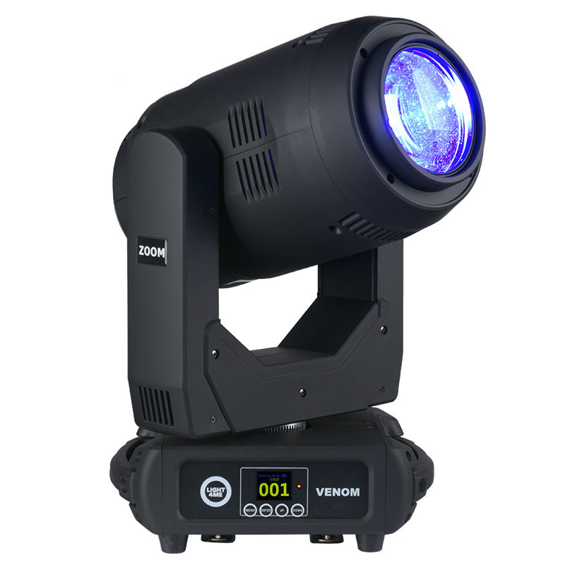 LIGHT4ME VENOM ZOOM 350 testa mobile a LED fascio spotwash